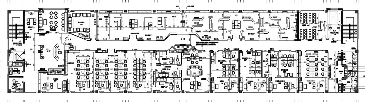 吳山健浩3000m2現(xiàn)代簡(jiǎn)約辦公樓裝修項(xiàng)目(圖1)